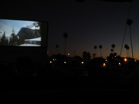 kids movie at the drive-in